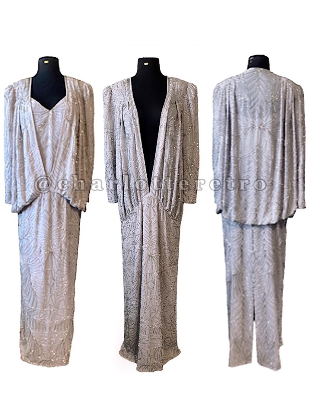 vtg Miss Dallus Sequin Gown • Brasil